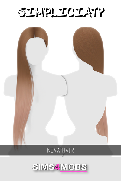 Nova Hair Ombres - Gorgeous, light brown, flowing hair.