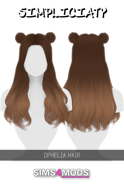 Ophelia Hair Ombre Toddler Child - Cute ombre toddler hair with bear ears.