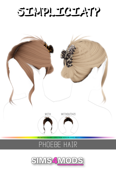 Phoebe Hair - Cute, versatile, customizable hair.