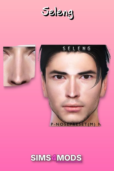 Male Sims 4 Nose Preset N1 - Cool, natural male nose preset.