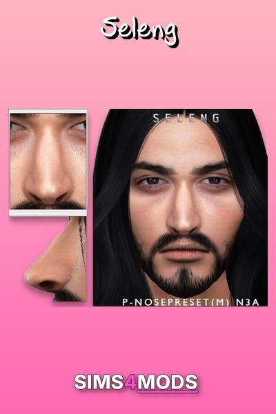 Sims 4 Male Nose Preset N3a - Cool, natural Sims 4 nose.