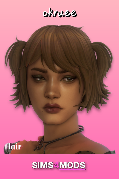 Raven Hair - Cute, easy Sims 4 hair CC