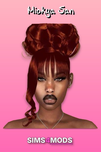 Hair Recolors - Sims 4 hair, CC styles, buns.