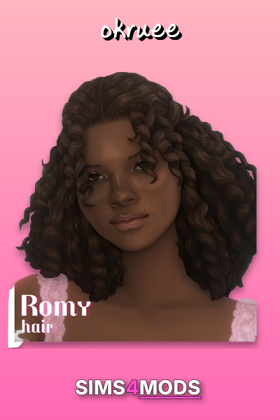 Romy Hair - Unique Sims 4 hair CC