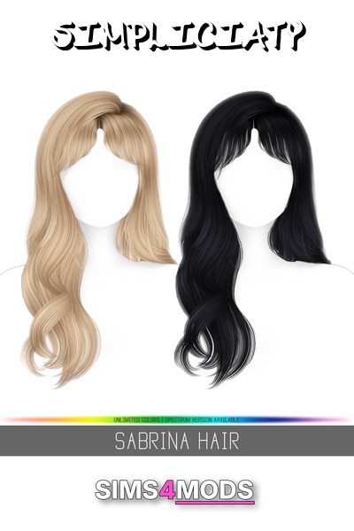 Sabrina Hair - Cute wavy, blonde/black hair