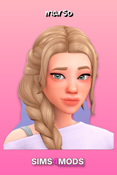 Saya Braid Hair - Realistic, bouncy braid hairstyle.