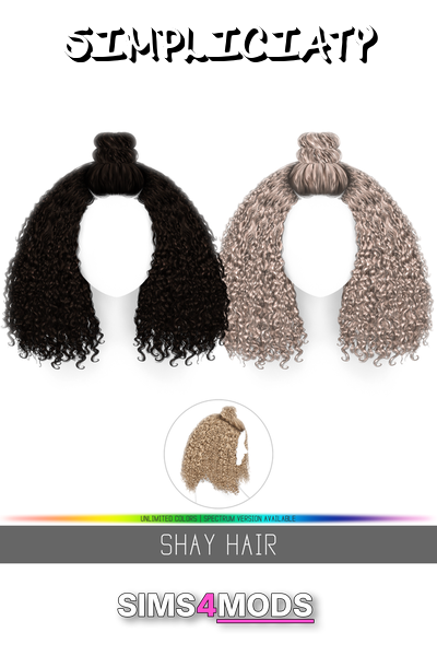 Shay Hair - Cute, realistic, changeable curls.