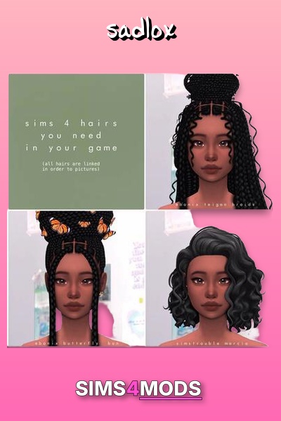 Sims 4 Curly Hair Cc - Realistic, diverse, easy-to-use curls