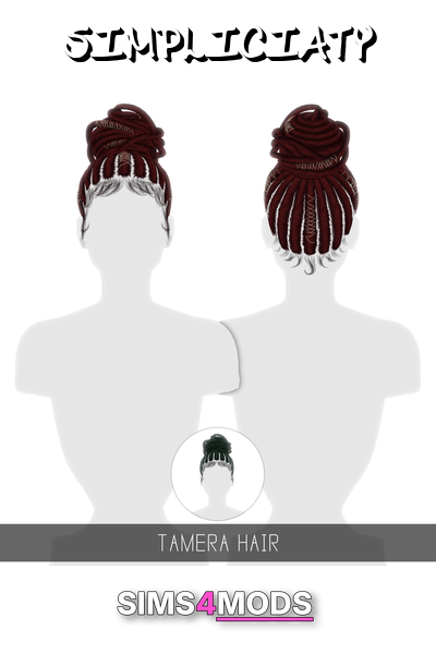 Tamera Toddler Hair - Sims 4 hair, cute, high-quality braids