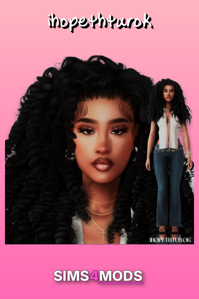 Tiffanie Gonzalez 3 - Sims 4 curly hair CC