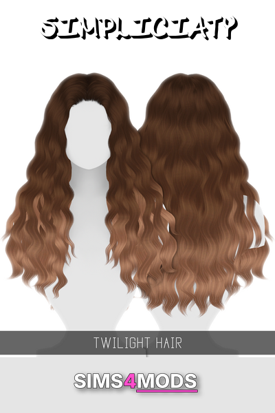 Twilight Hair Ombre Acc - Cute, natural, light brown hair.