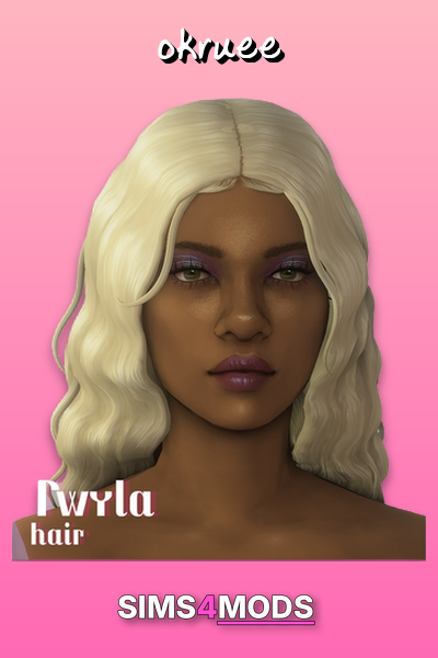 Twylla Hair - Sims 4 hair, unique styles, customization.