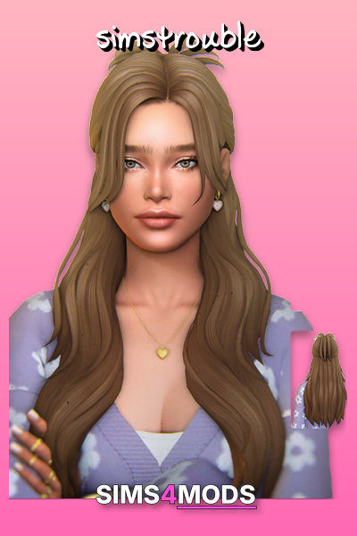 Velouria Hairstyle 4 Variations - Soft waves, topknot, natural style