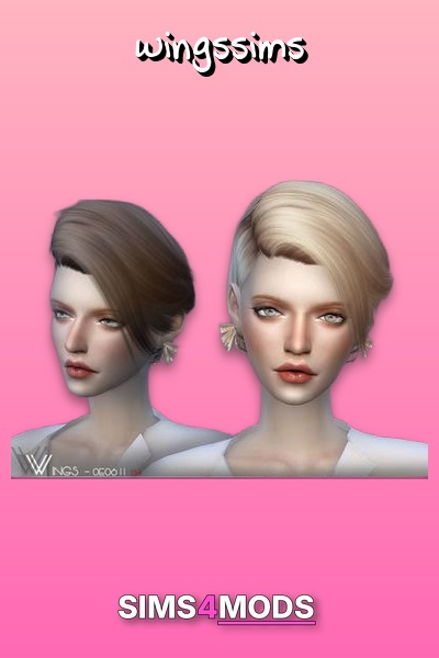 Winged Hairstyle 0912 - Cute, realistic Sims 4 hair.