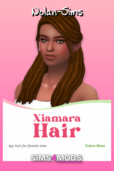 Xiamara Hair - Realistic dreadlocks, Sims 4 hair