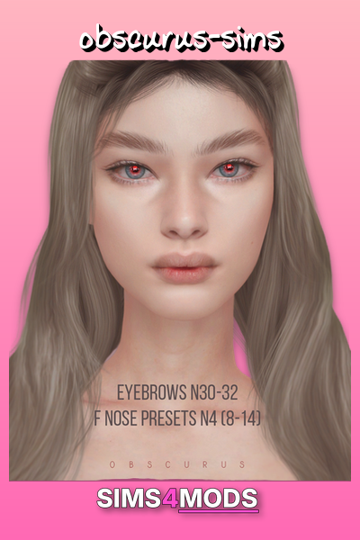 Sims 4 Female Nose Preset - Unique, realistic nose preset.