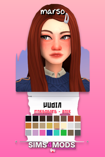 Yujin Hair - Realistic, colorful, sim hair