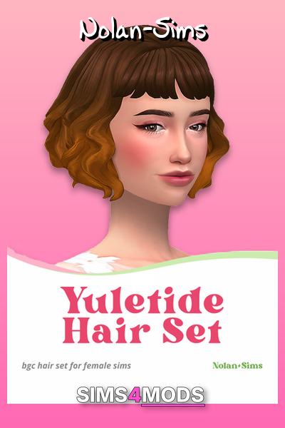 Holiday Hair Set - Adorable, holiday hair, natural look.