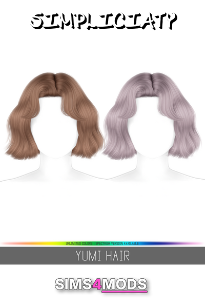 Yumi Hair - Cute short wavy bob, many colors