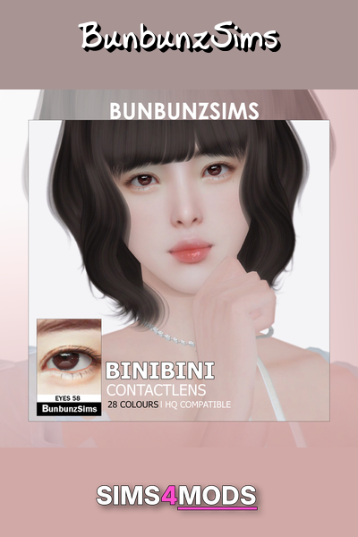 Binibini Eyes 28 Colors - Pretty, realistic, 28 colors, Sims