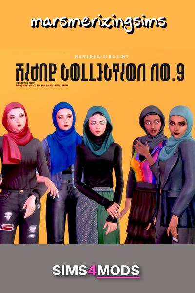 Hijab Collection 9 - Public Release April 19th - Stylish, comfy hijab collection