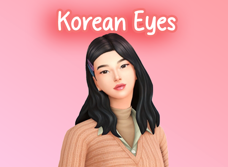 Beautiful Korean Eyes Sims 4 CC