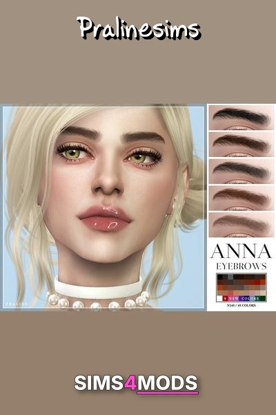 Anna Eyebrows N145 - Sims 4 custom content