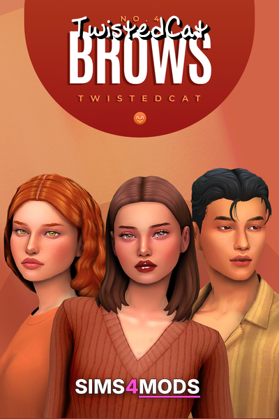 Brows No. 4 - Sims 4 realistic brows