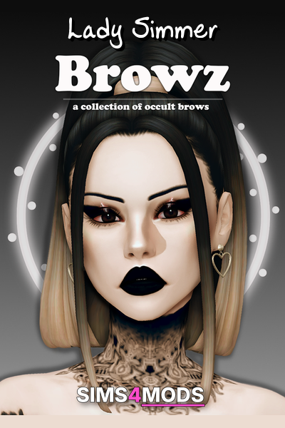 Browz Occult Brows - Sims 4 custom content
