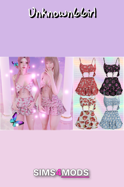 Hello Kitty Sims Outfits - Cute, whimsical Sims fashion.