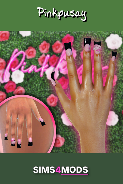 Hello Kitty Nails Vol 2 - Stylish, quirky, sweet nails for Sims