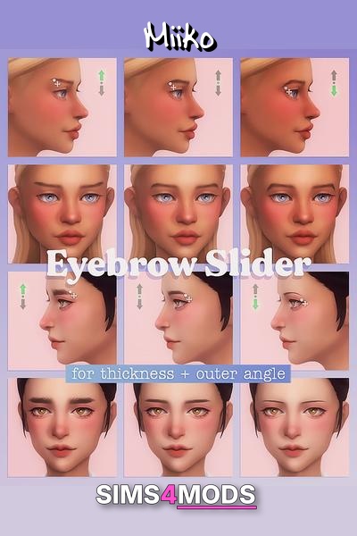 Eyebrow Slider Set - Precise eyebrow shaping tool.