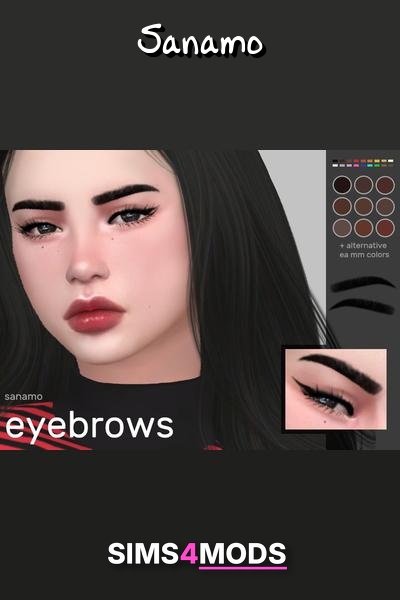 Eyebrows - Bold, sculpted Sims 4 eyebrows