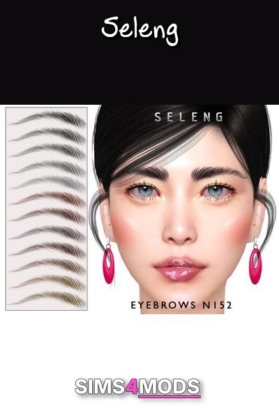 Seleng Eyebrows N152 - Realistic, detailed, customizable brows.