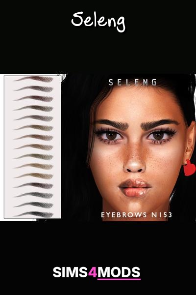 Eyebrows N153 - Realistic, diverse, Sim brows