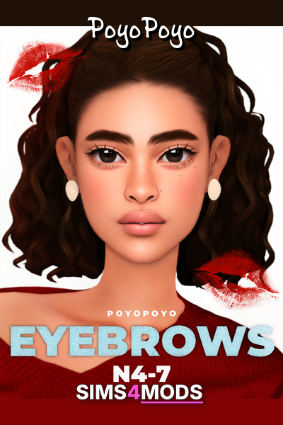 Eyebrows N47 - Sims 4 custom content