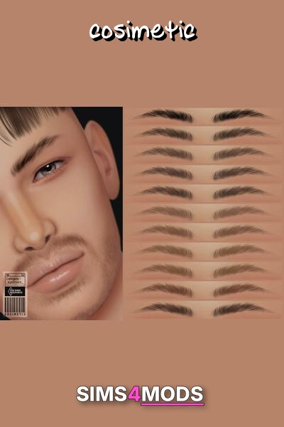 Eyebrows N52 - Sim eyebrows, natural, versatile