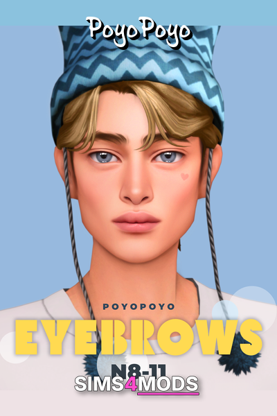 Eyebrows N811 - Soft, natural sim eyebrows.