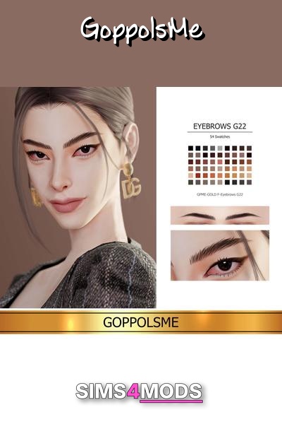 Gpmegold Eyebrows G22 - Realistic, diverse, customizable brows