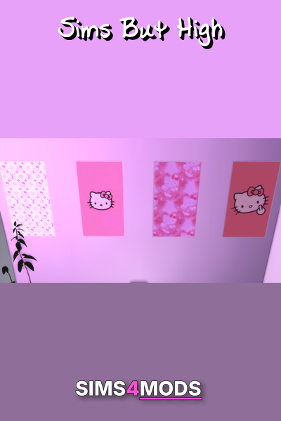 Hello Kitty Wall Art - Cute, girly, whimsical prints.
