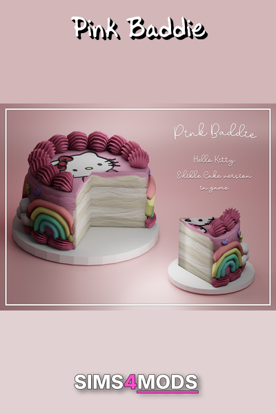 Hello Kitty Cake - Cute, edible, decorative cake