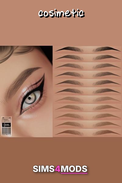 Ivy Eyebrows - Realistic, expressive Sims eyebrows