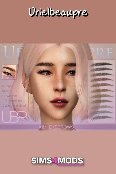 Kim's Eyebrows - Sims 4 custom eyebrows