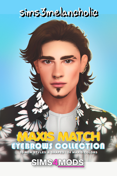 Maxis Match Eyebrow Collection - Customizable, expressive eyebrows