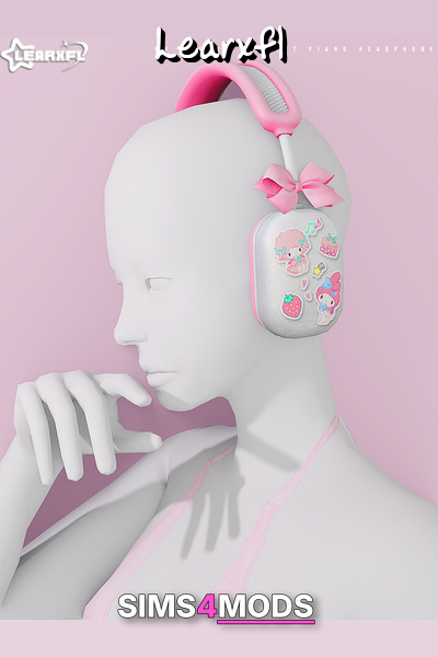 My Melody Sweet Piano Headphones - Hello Kitty headphones, adorable, lightweight.