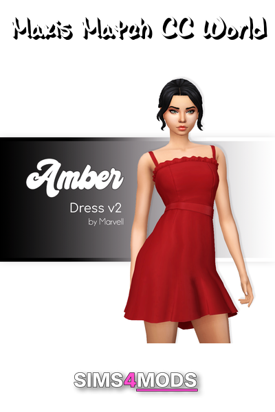 Amber Dress - Pretty, flattering, belted ruffle dress