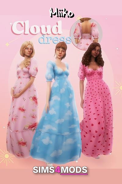 Cloud Maxi Dress - Dreamy, flowing, patterned maxi.