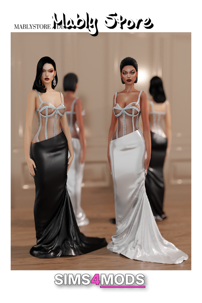 Ddd Gown - Sims 4 glamorous gown