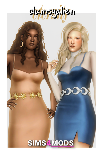 Eternity Cc Dress Pack - Luxurious, ethereal, celestial dress.