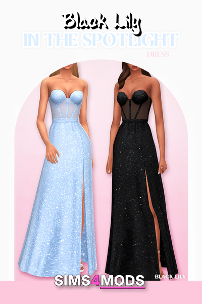 Spotlight Dress - Shimmering, elegant, awards show dress.